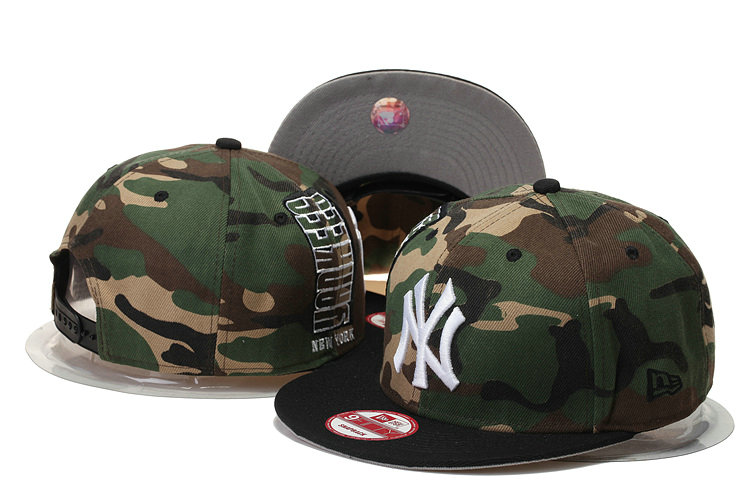 New York Yankees Camo Snapback Hat GS 0620